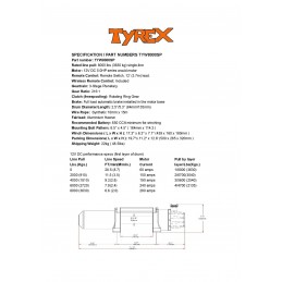 Tyrex 8000SP Compact Synthetic Rope Winch