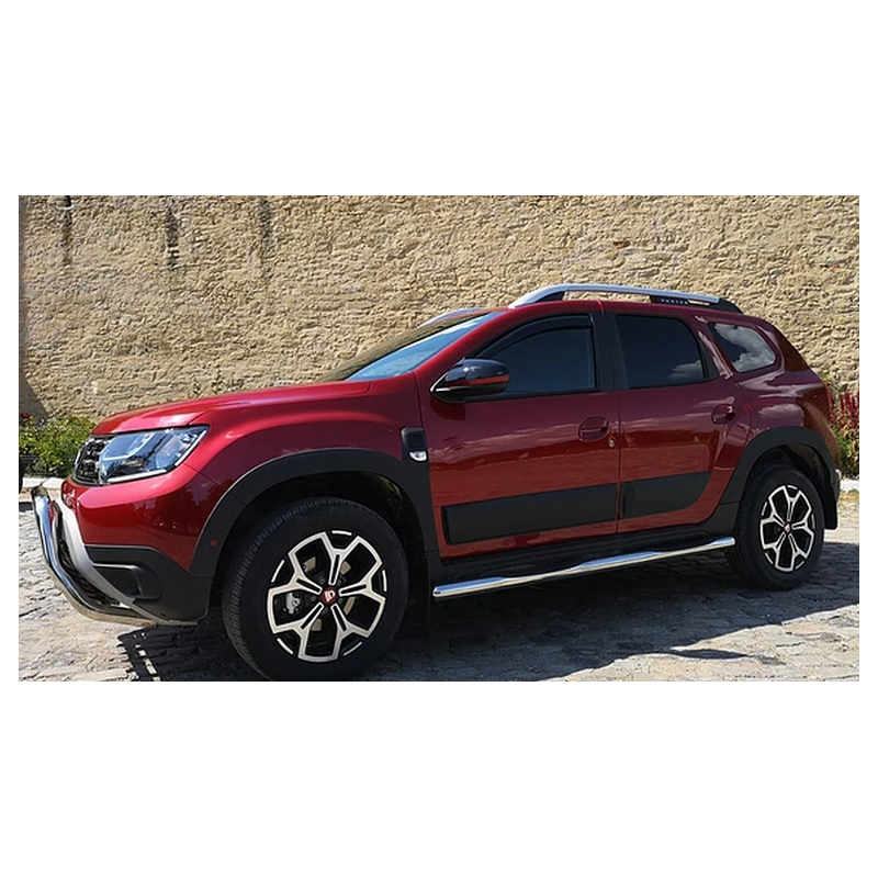 Ανοξείδωτες πλαϊνές ποδιές για το Dacia Duster