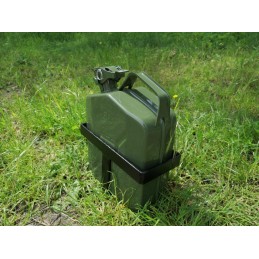 Jerry Can and holder for spare tire carrier