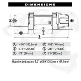 WARN VRX 45-S Synthetic Rope Winch