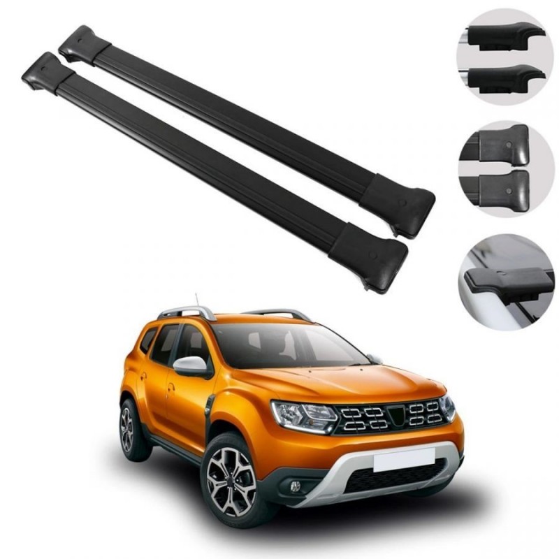 Black Low profile Roof Bars