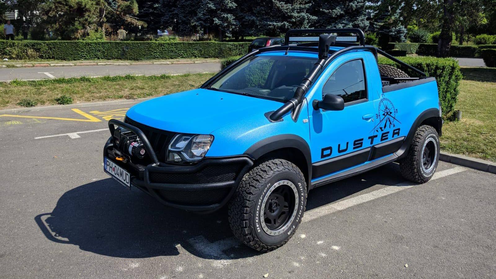 Rare Dacia  Duster  pickup gets off  road  makeover